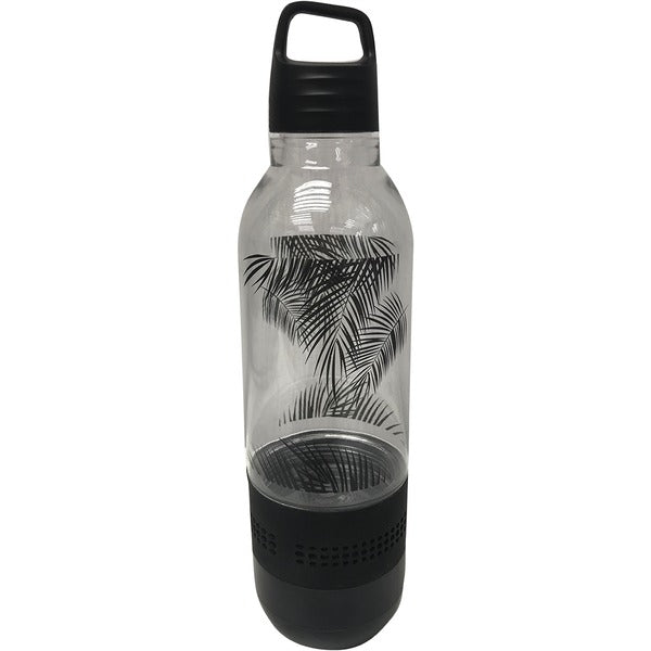 Holographic Light Water Bottle with Integrated Bluetooth(R) Speaker (Black)