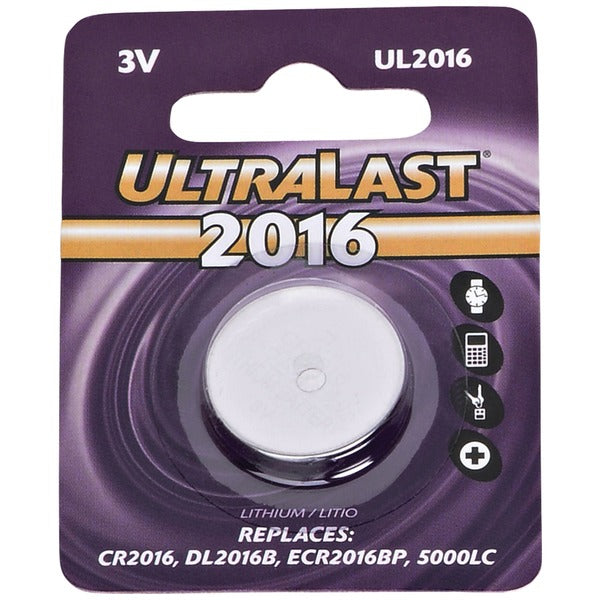 UL2016 CR2016 Lithium Coin Cell Battery