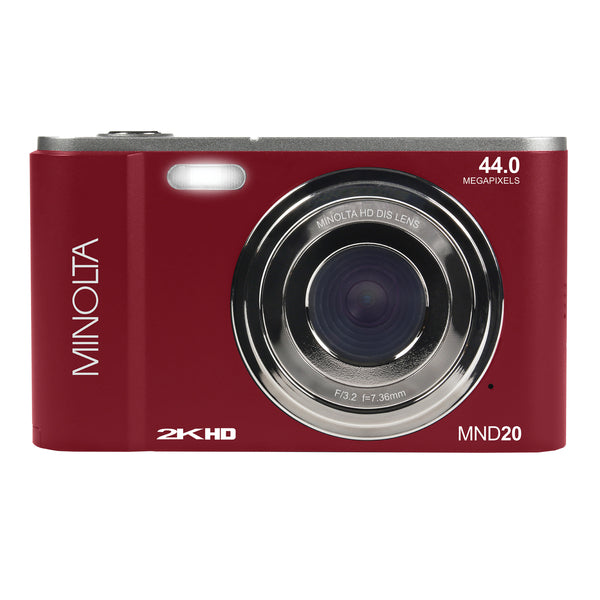 MND20 16x Digital Zoom 44 MP-2.7K Ultra HD Digital Camera (Red)