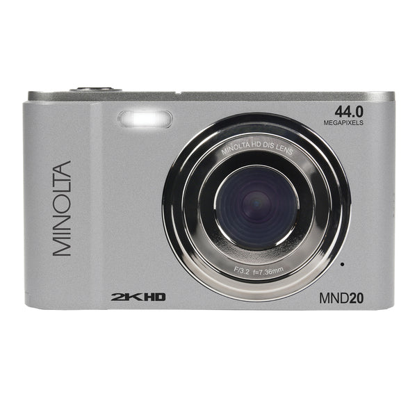 MND20 16x Digital Zoom 44 MP-2.7K Quad HD Digital Camera (Silver)
