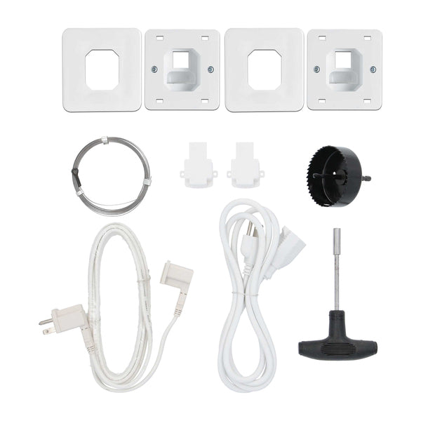 Single-Outlet Power Relocation Kit for TV Installation, HS-PWRLOC01