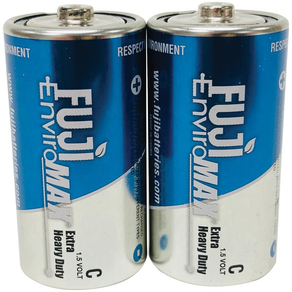 EnviroMax(TM) C Extra Heavy-Duty Batteries, 2 pk