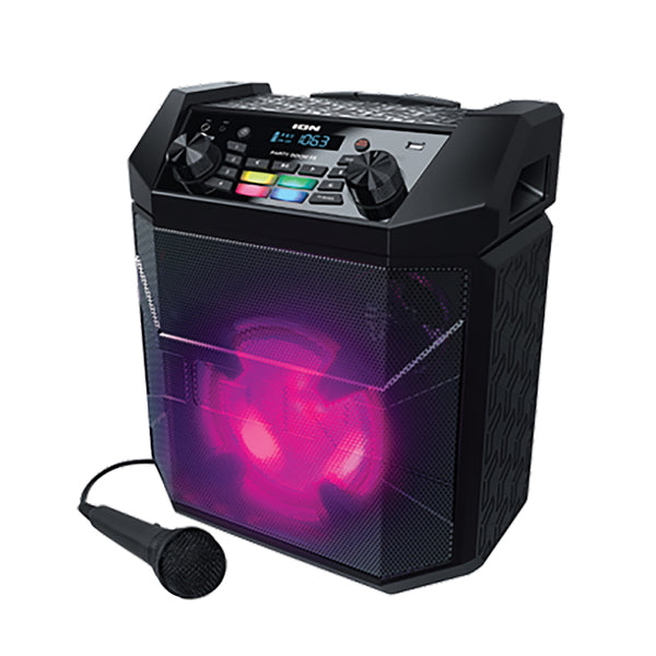 Party Boom FX Portable Bluetooth(R) Speaker with FX Pads, Lights, and Microphone, Black