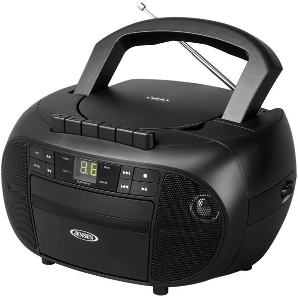 Portable Stereo Cassette Recorder & CD Player with AM-FM Radio