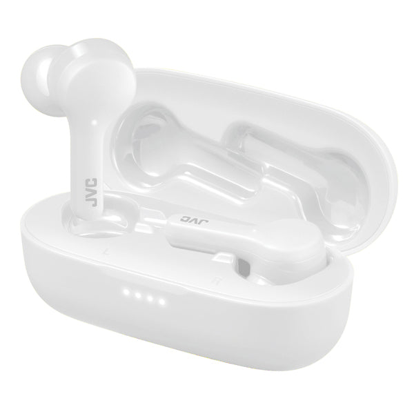 HA-A8T In-Ear True Wireless Stereo Bluetooth(R) Earbuds with Microphone and Charging Case (White)