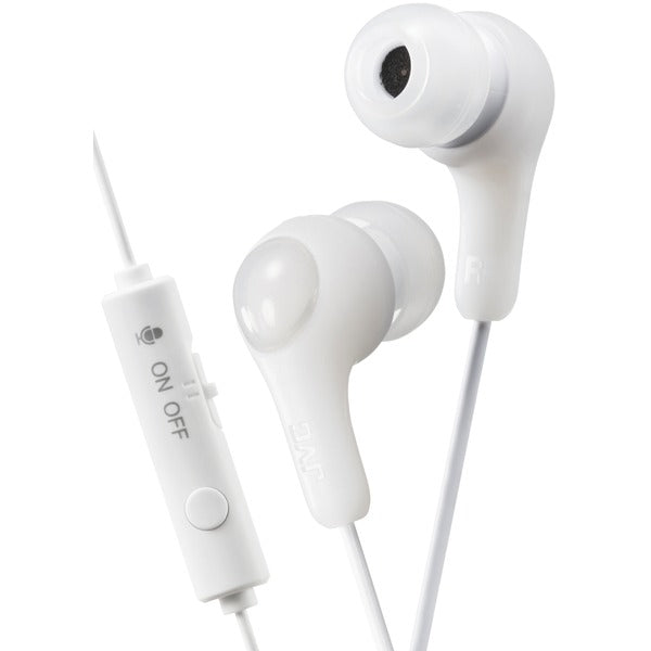 Gumy Gamer Earbuds with Microphone (White)