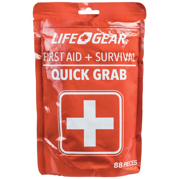 88-Piece Quick Grab First Aid & Survival Kit