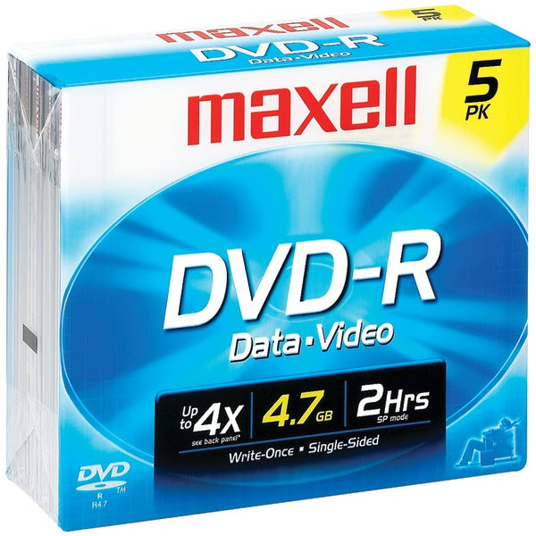 4.7GB 120-Minute DVD-Rs (5 pk)