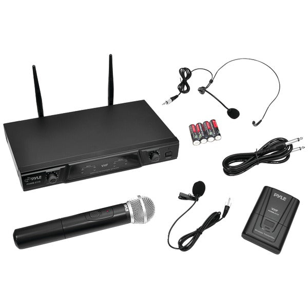 VHF Wireless Microphone Receiver System with Independent Volume Control