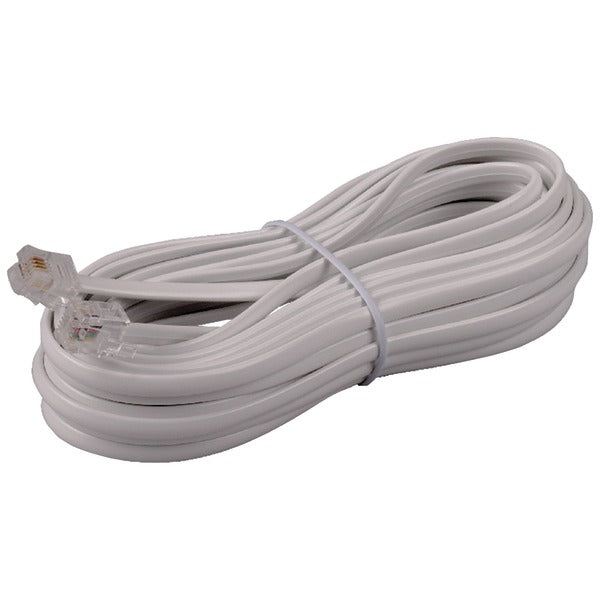 White Phone Line Cord (25ft)