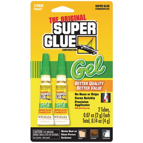 Thick-Gel Super Glue Tube (Double Pack)