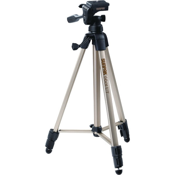 Tripod with 3-Way Pan Head (Folded height: 20.3"; Extended height: 58.32"; Weight: 2.8lbs; Includes 2nd quick-release plate)
