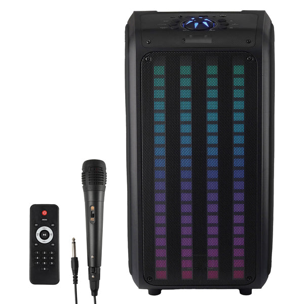 Sound Traveler 20-Watt-Continuous-Power Portable Backpack Speaker with Wired Microphone and Remote
