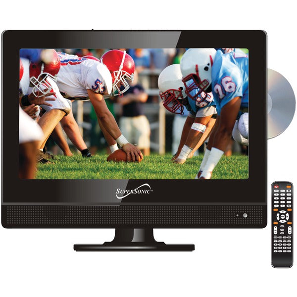 13.3" 720p Widescreen LED HDTV-DVD Combination, AC-DC Compatible with RV-Boat
