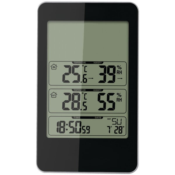 Indoor-Outdoor Digital Thermometer with Barometer & Timer