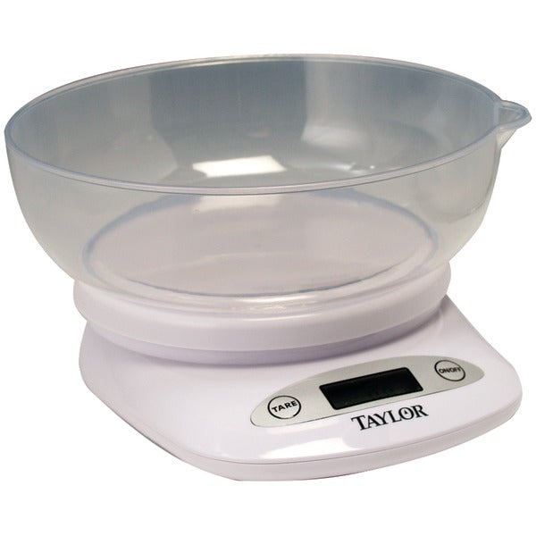 4.4lb-Capacity Digital Kitchen Scale with Bowl