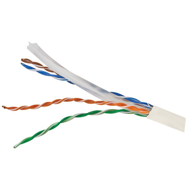 CAT-6 UTP Solid Riser CMR Cable, 1,000ft (White)