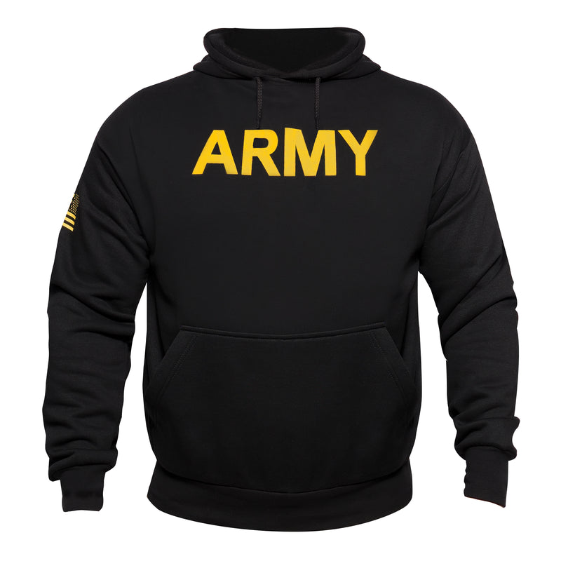 Rothco Army Printed Pullover Hoodie - Black