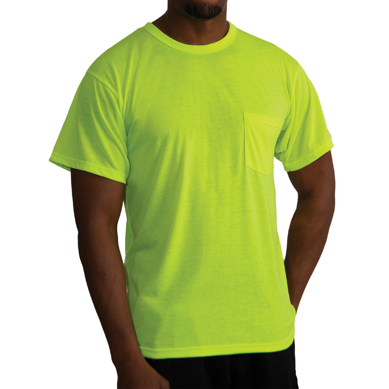 Rothco Moisture Wicking Pocket T-Shirt - Safety Green