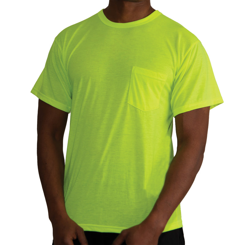 Rothco Moisture Wicking Pocket T-Shirt - Safety Green