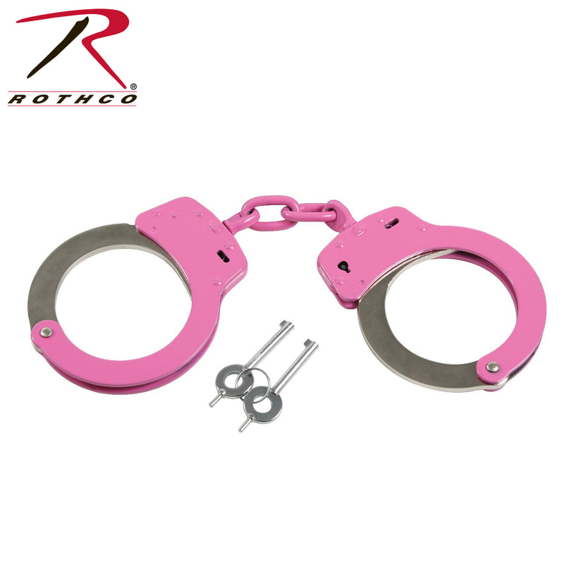 Rothco Pink Handcuffs With Belt Loop Pouch