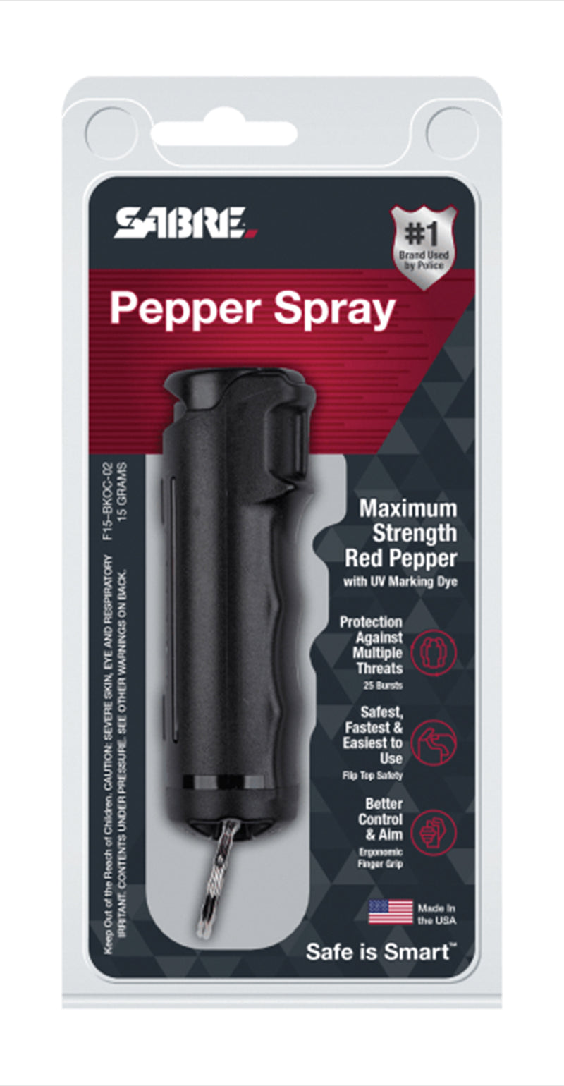 Sabre Pepper Gel With Flip Top & UV Marking Dye