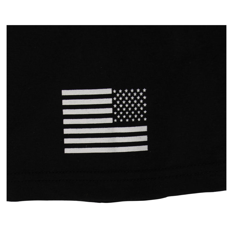 Rothco 2-Sided Security T-Shirt with US Flag On Sleeve - Black