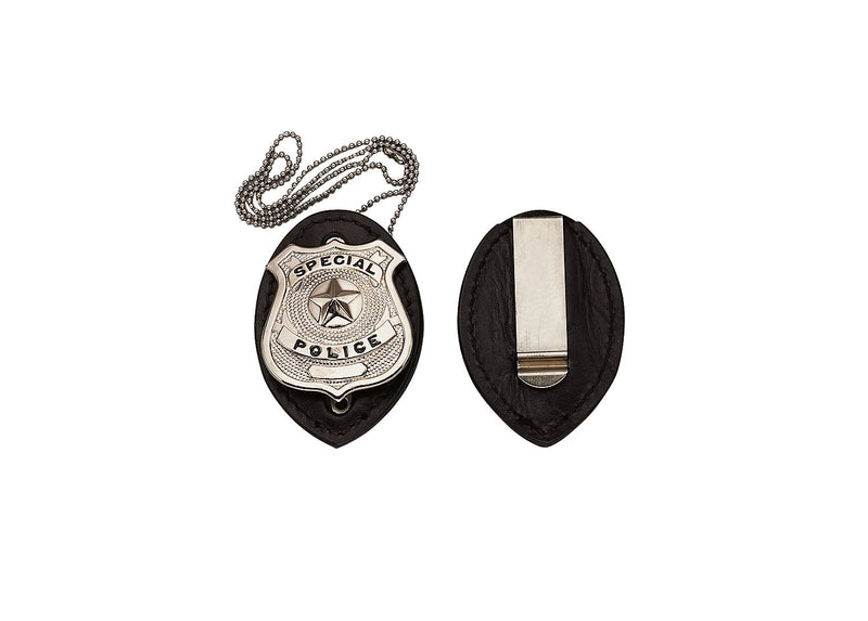 Rothco Leather Clip-On Badge Holder