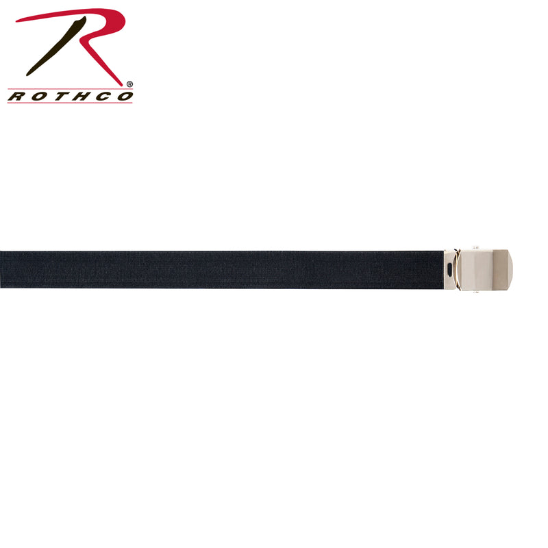 Rothco Elastic Stretch Web Belt - 54 Inches Long | Black