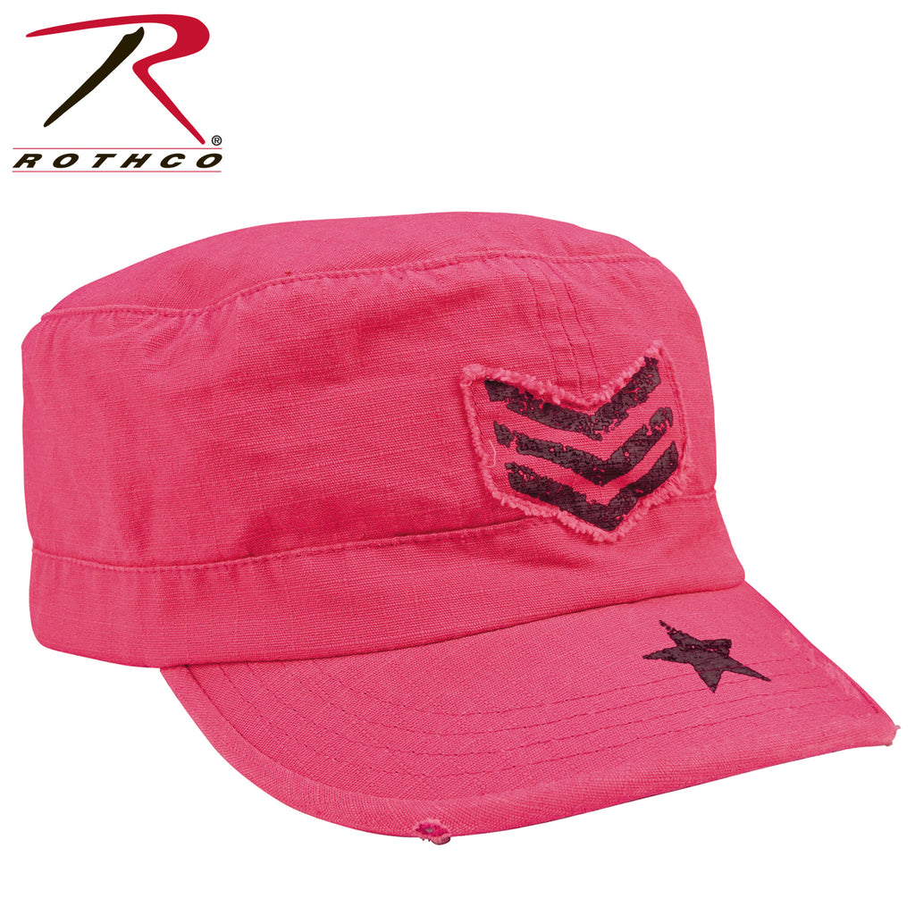 Rothco Women's Vintage Stripes & Stars Adjustable Fatigues Cap