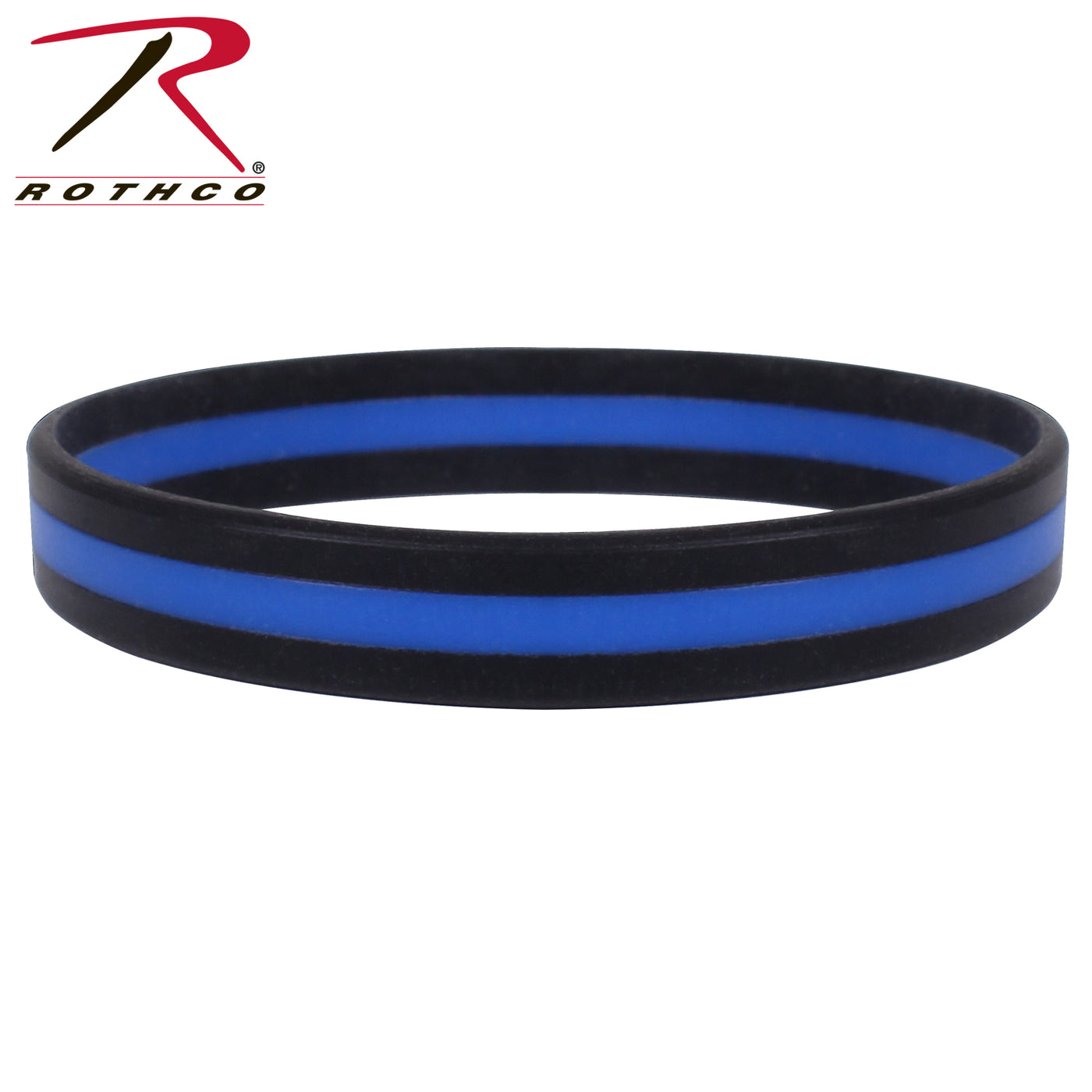 Rothco Silicone Thin Blue Line Bracelet Qualityucanafford