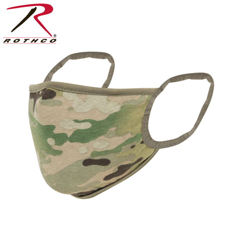 Rothco Reversible Reusable 3-Layer Face Mask - MultiCam / Coyote