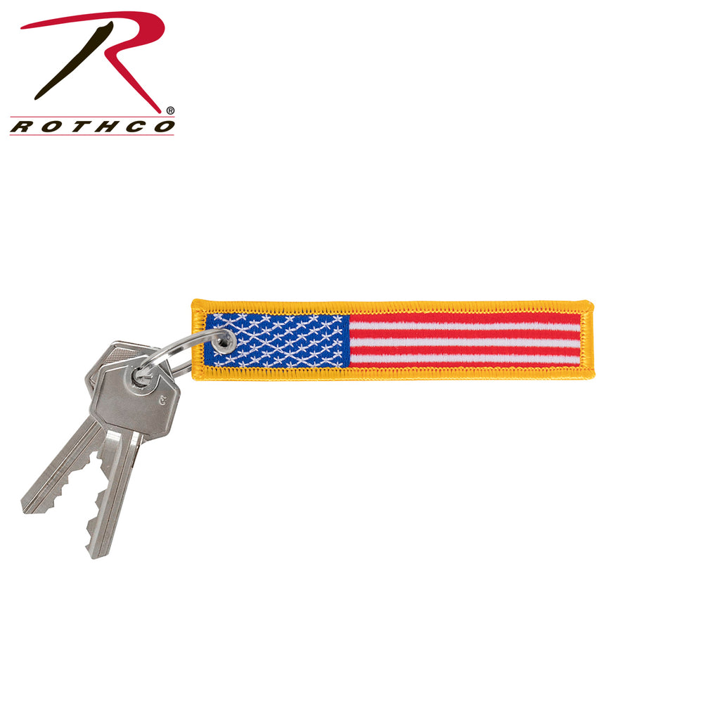 Rothco US Flag Patch Keychain