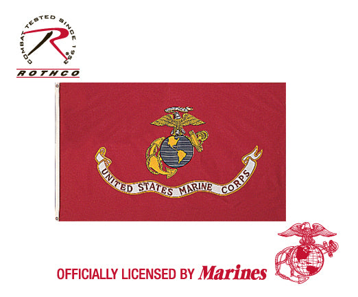Rothco USMC Eagle, Globe and Anchor Flag - 3' x 5'
