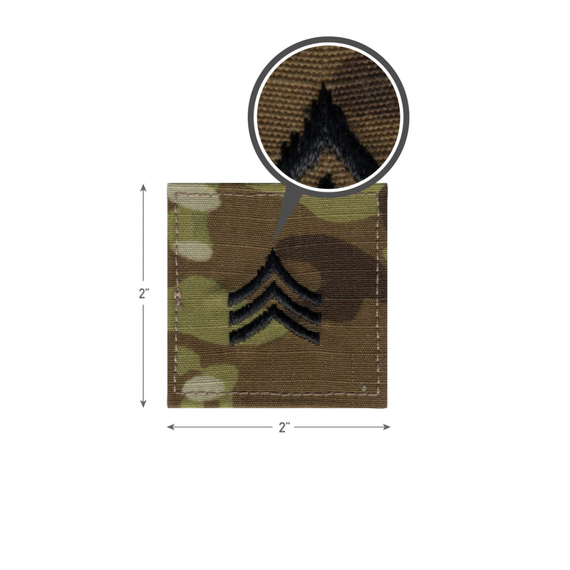 Rothco Official U.S. Made Embroidered Rank Insignia - Sergeant