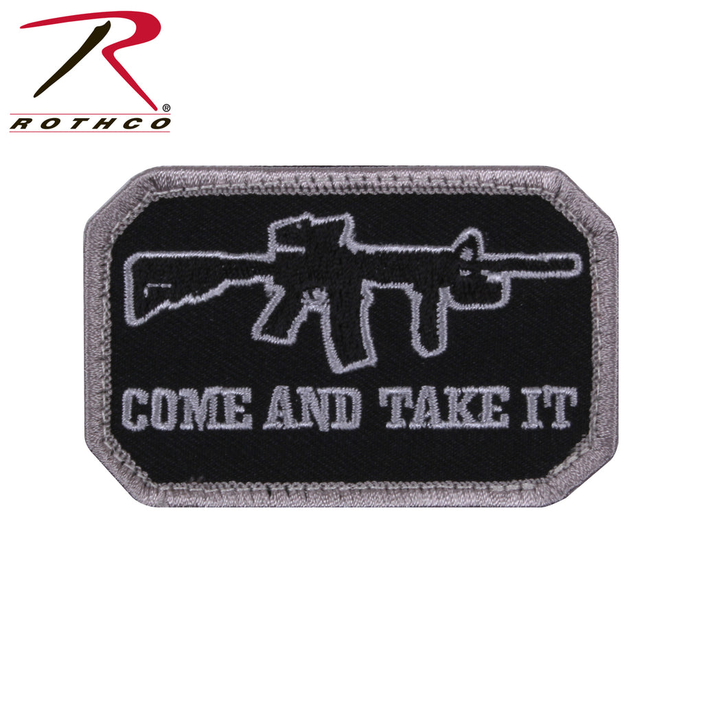 Rothco Come and Take It Morale Patch Black