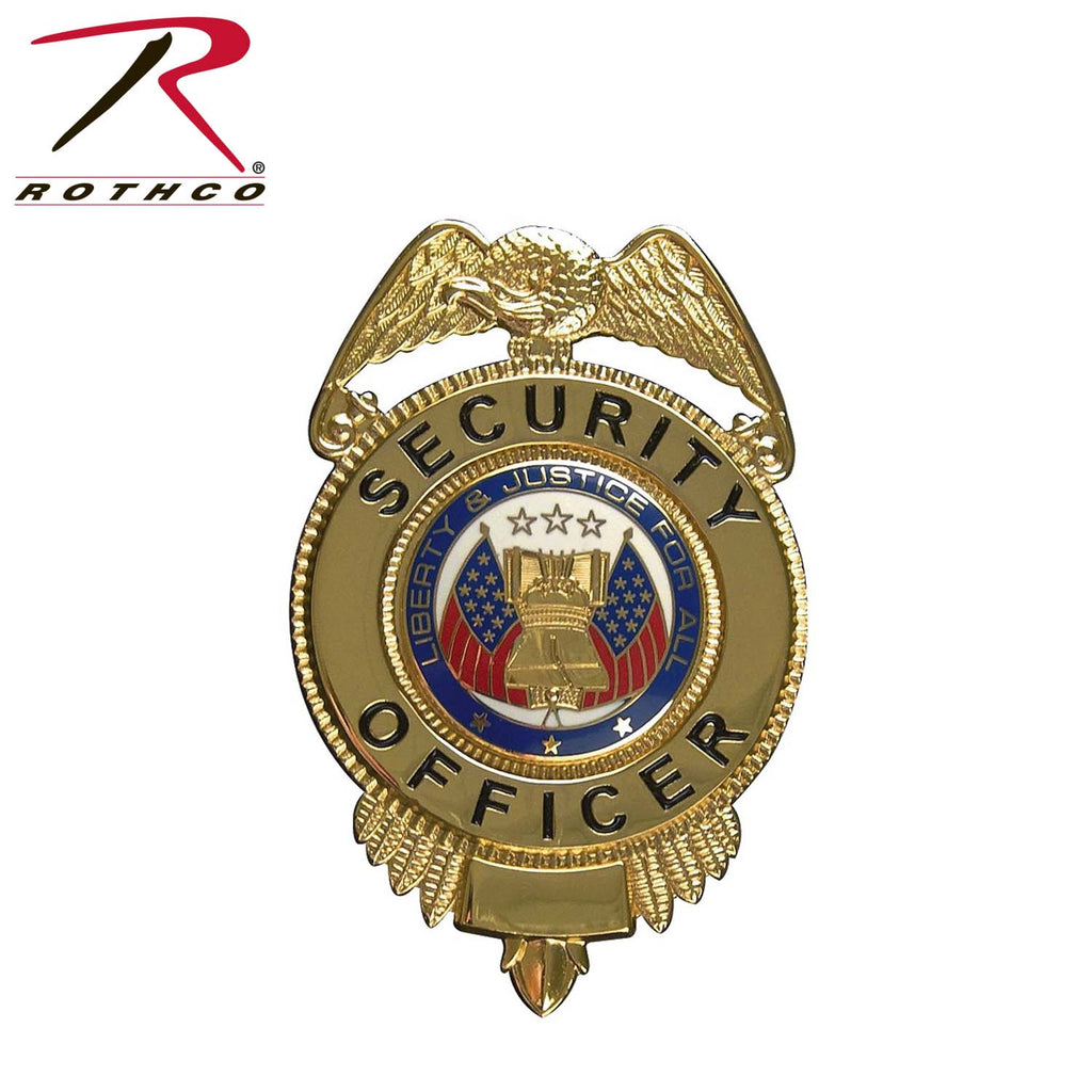 Rothco Security Officer Badge w/ Flags