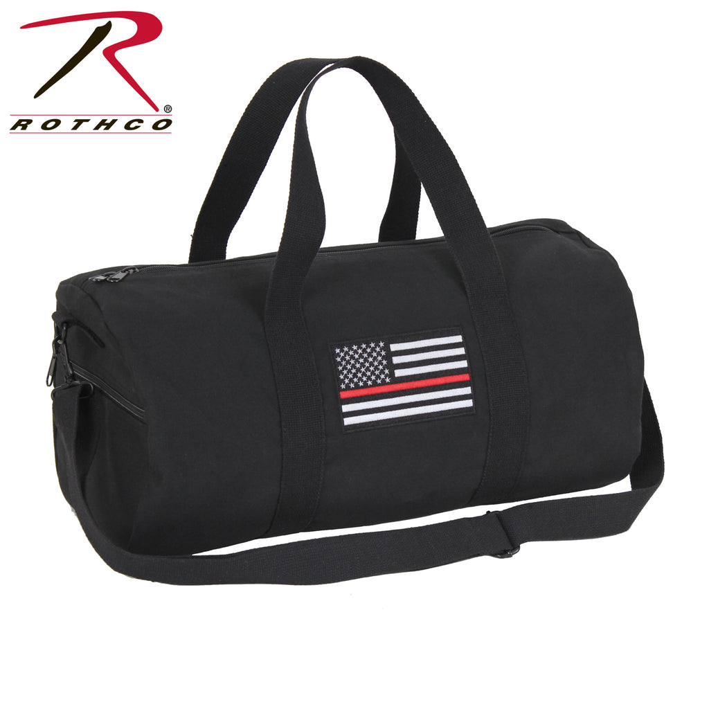 Rothco Thin Red Line Canvas Shoulder Duffle Bag - 19 Inch