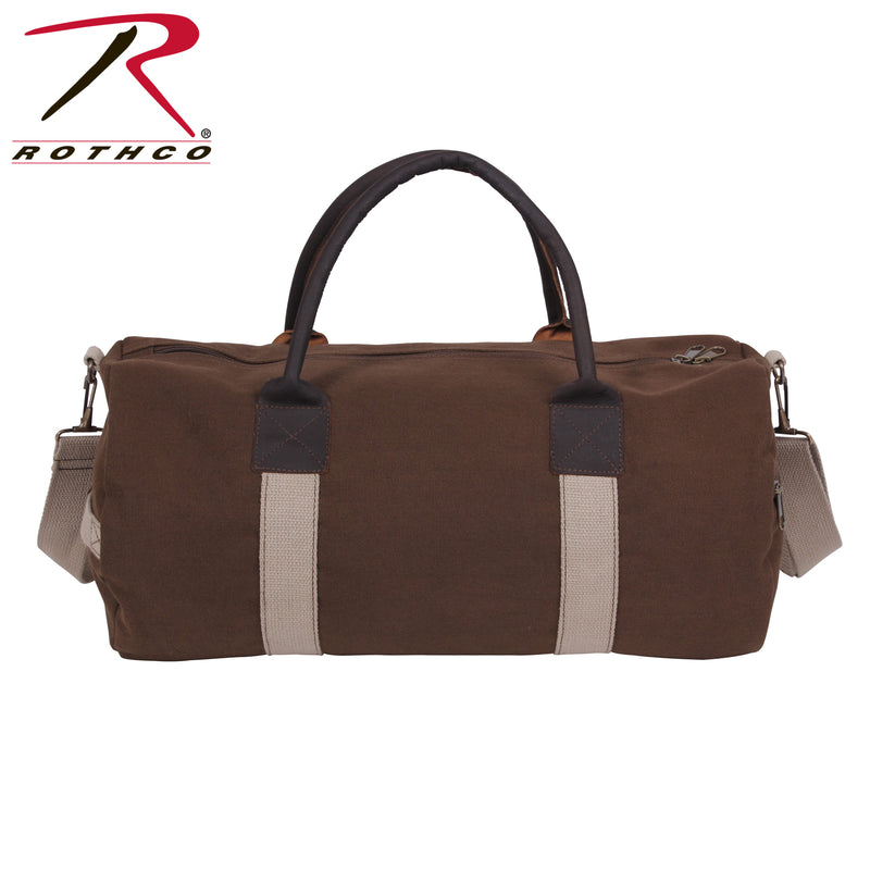 Rothco Canvas & Leather Gym Duffle Bag