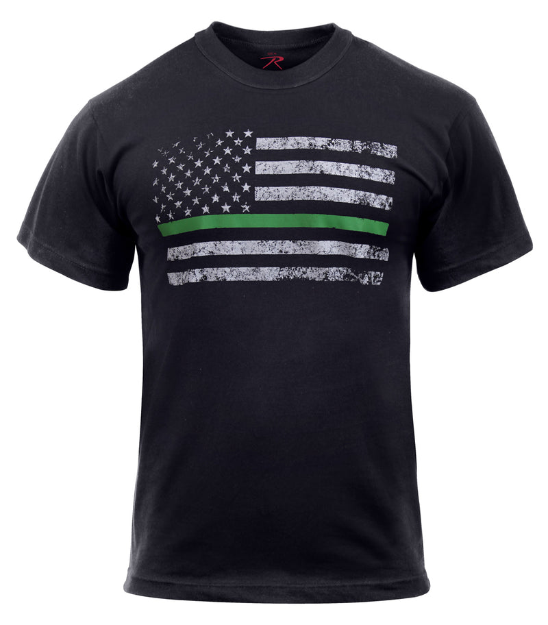 Rothco Thin Green Line Distressed Flag T-Shirt