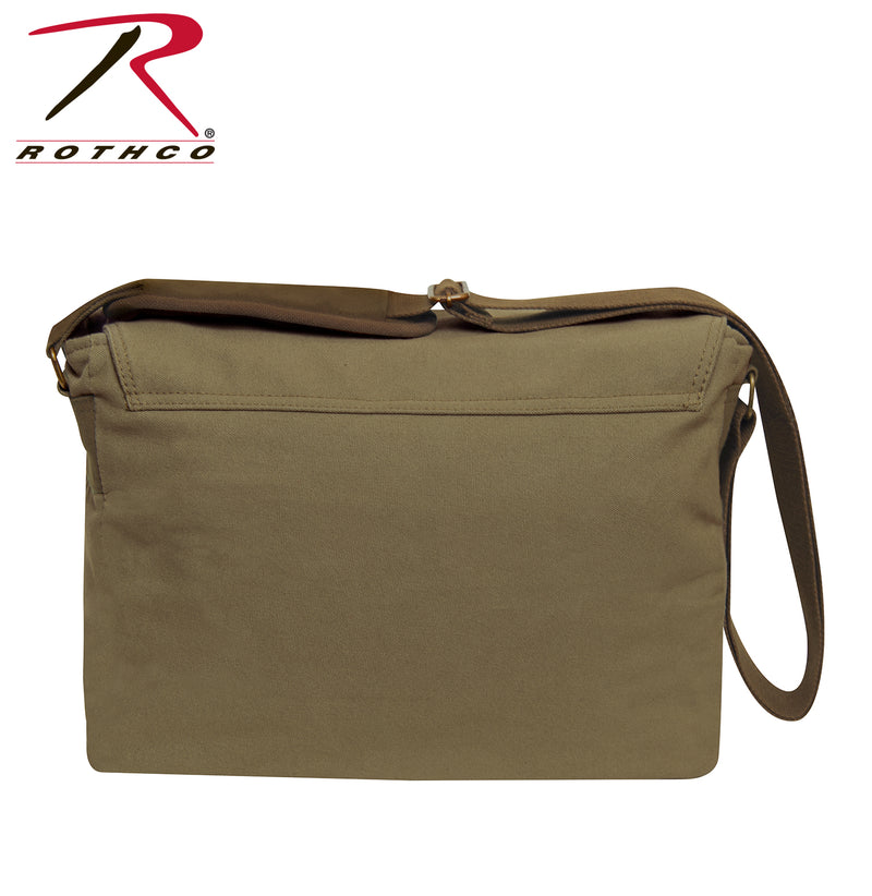 Rothco Deluxe Vintage Canvas Messenger Bag - Olive Drab