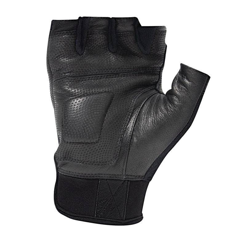 Rothco Fingerless Cut and Fire Resistant Carbon Hard Knuckle Gloves - Black