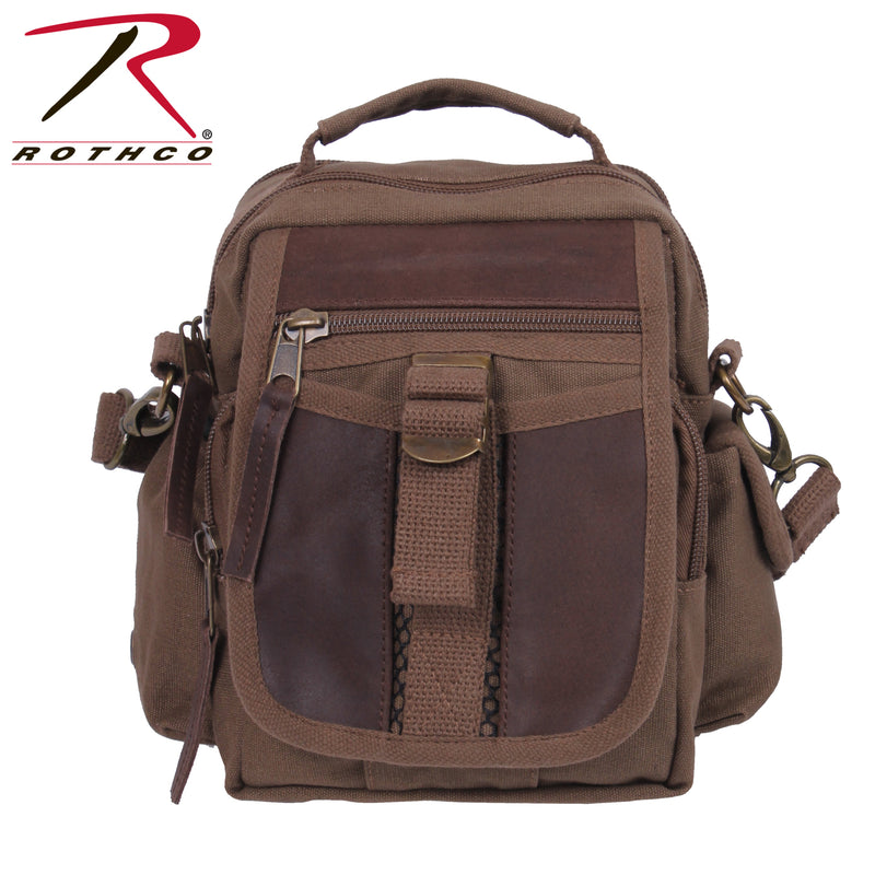 Rothco Canvas & Leather Travel Shoulder Bag