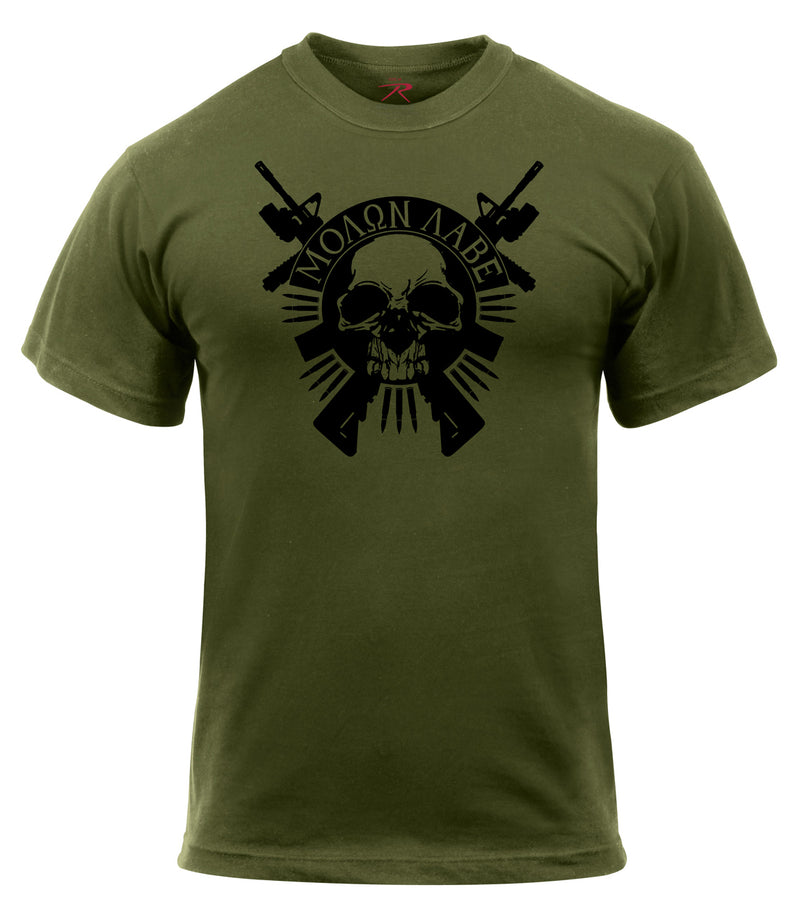 Rothco Molon Labe Skull T-Shirt