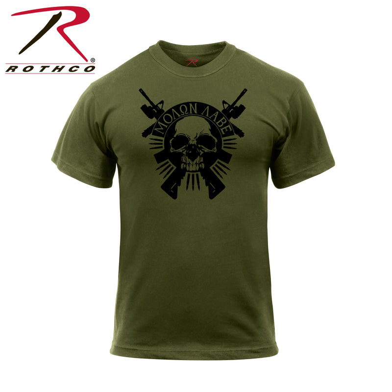 Rothco Molon Labe Skull T-Shirt
