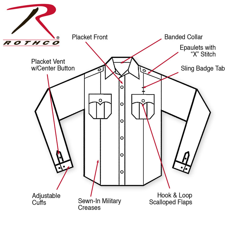 Rothco Long Sleeve Uniform Shirt