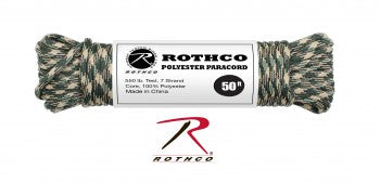 Rothco 550lb Type III Camo Polyester Paracord