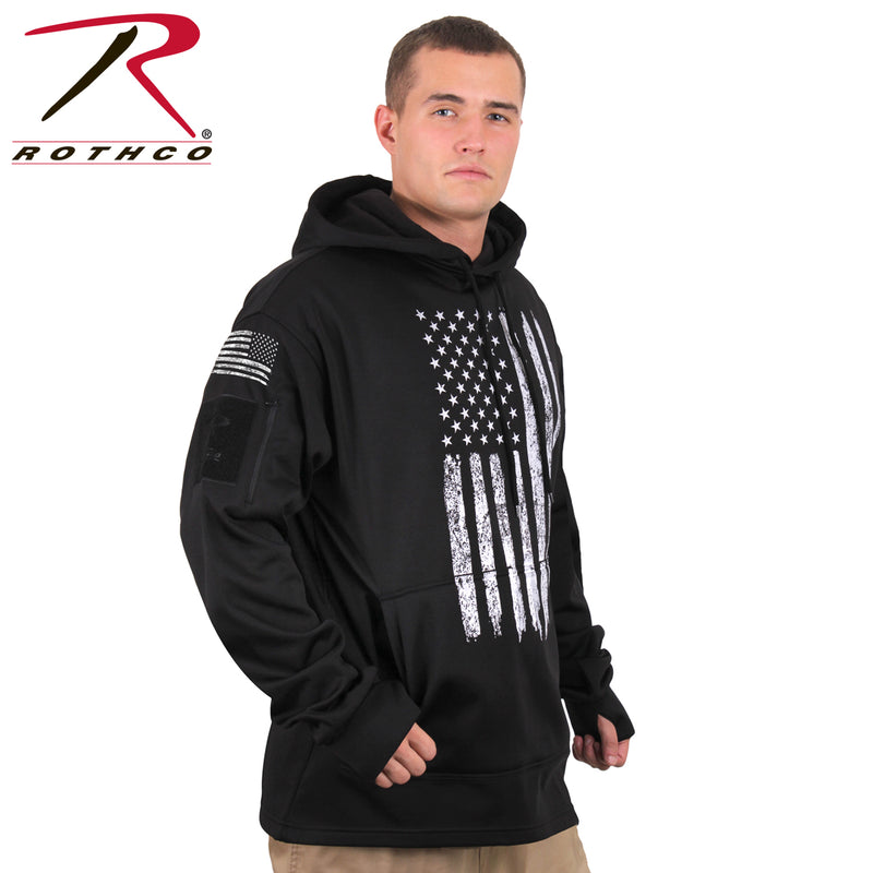 Rothco Distressed US Flag Concealed Carry Hooded Sweatshirt