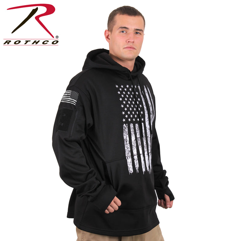 Rothco Distressed US Flag Concealed Carry Hooded Sweatshirt