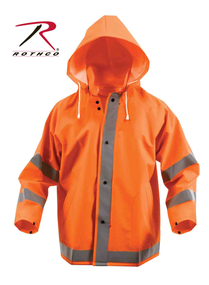 Rothco Safety Reflective Rain Jacket